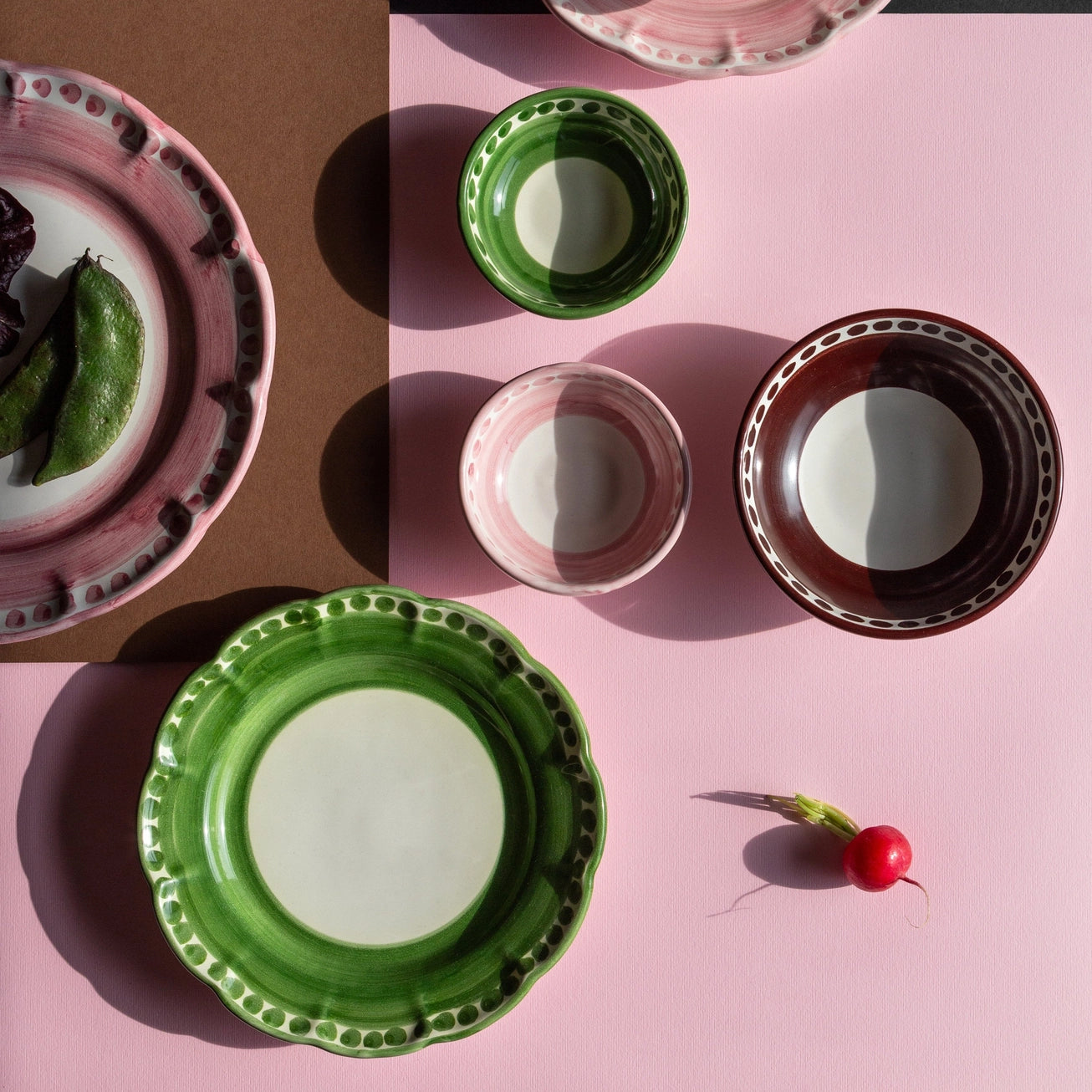 Keramisch Dinerbord Zacht Roze