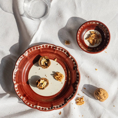 Keramisch Dinerbord Rood/Roze